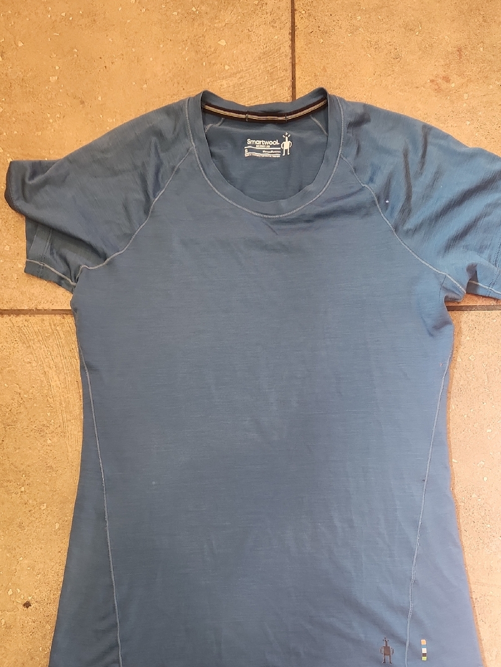 Smartwool Women's S Slate Blue Short Sleeve Merino Tee